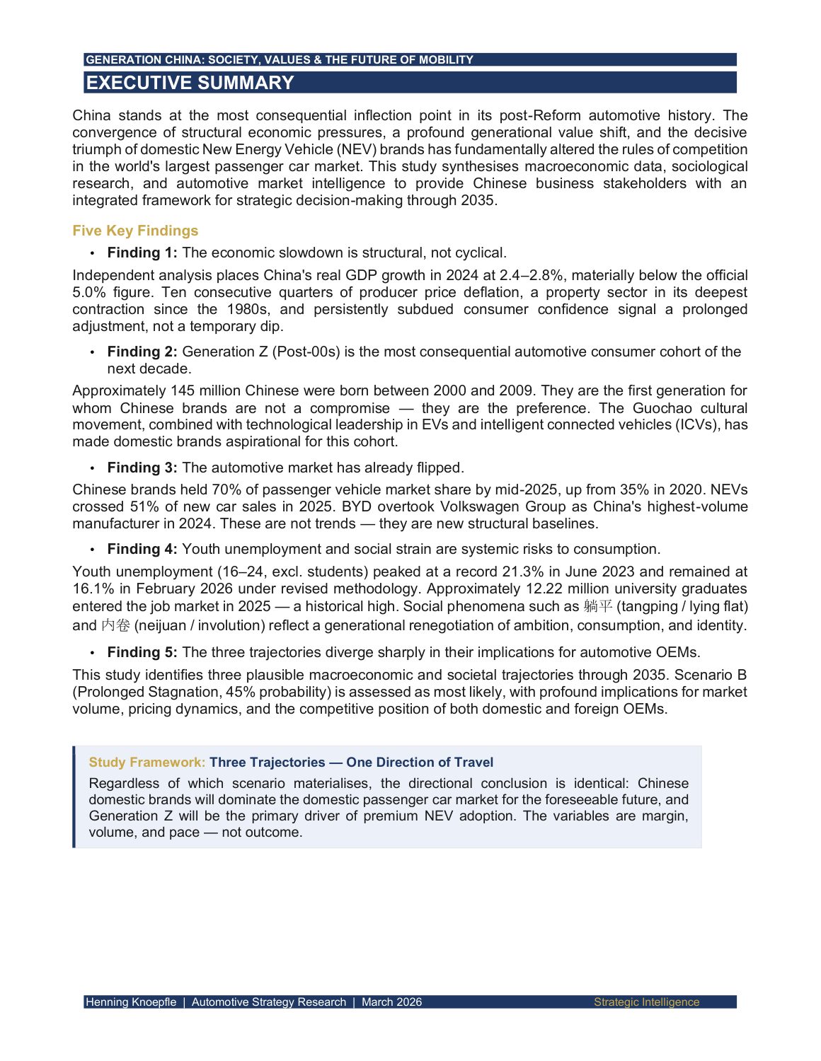 Generation China: society, values and the future of mobility, page 2