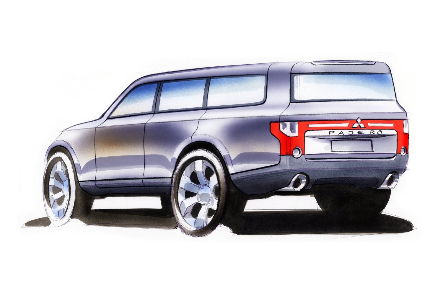 Mitsubishi Pajero sketch
