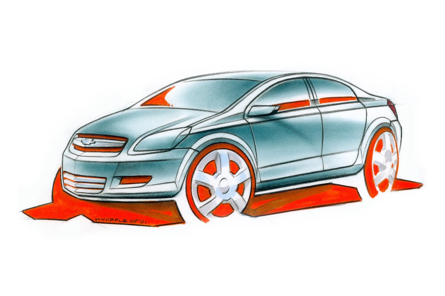 Cobalt sketch, front three-quarter