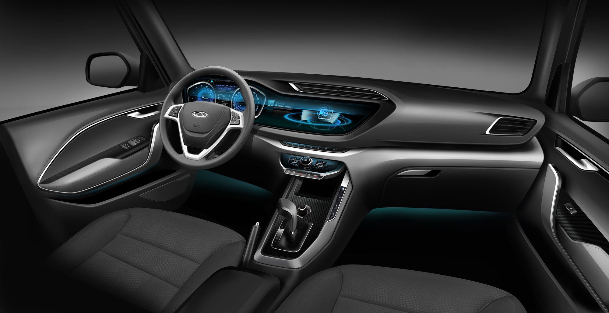 Tiggo 3 interior, final design